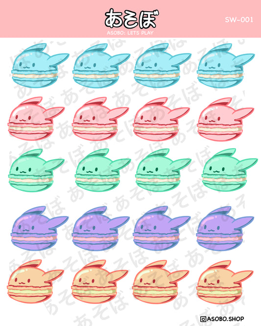 Macaron Bun Buns