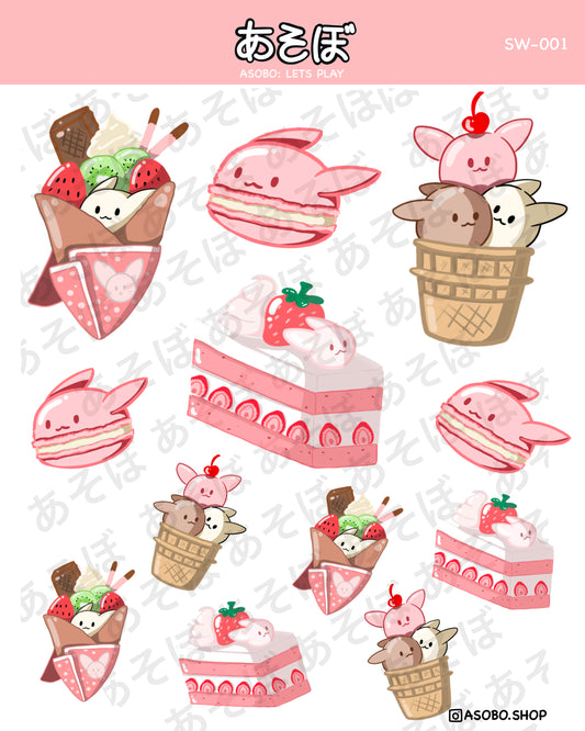 Assorted Desserts - Pink